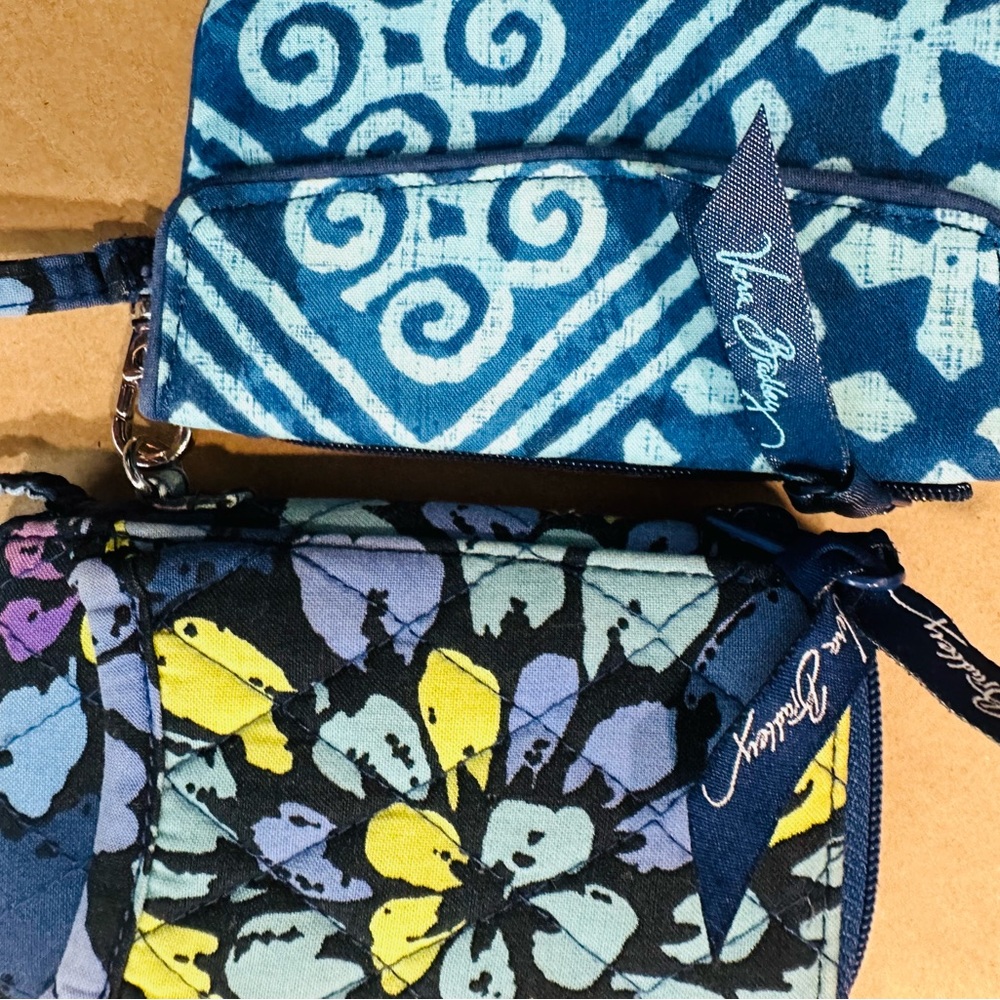 Vera Bradley Blue and Yellow Floral Clutches